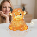 Glitter Highland Cow Squishy Toy – Cute Slow-Rising Fidget