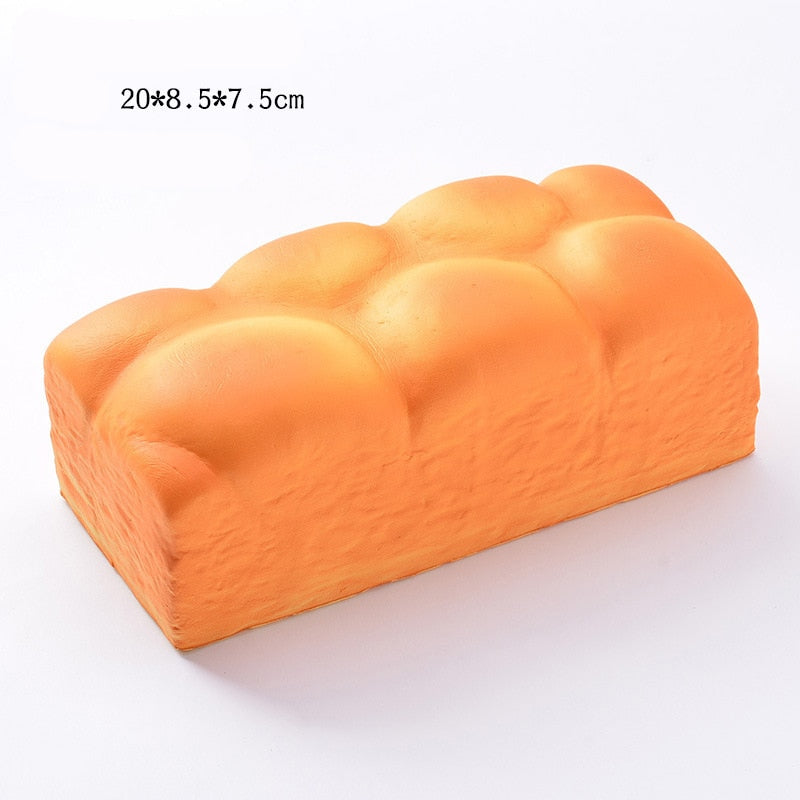 Realistic Food Squishy Toys – Bread, Toast & Donut Fidgets