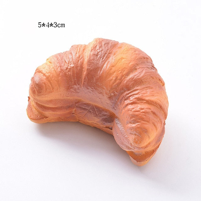 Realistic Food Squishy Toys – Bread, Toast & Donut Fidgets