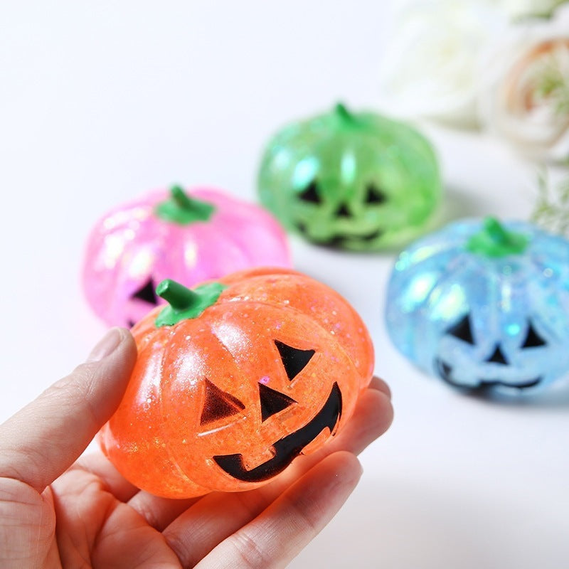 Funny Pumpkin Squishy Toy – Squeeze & Squish Halloween Fun