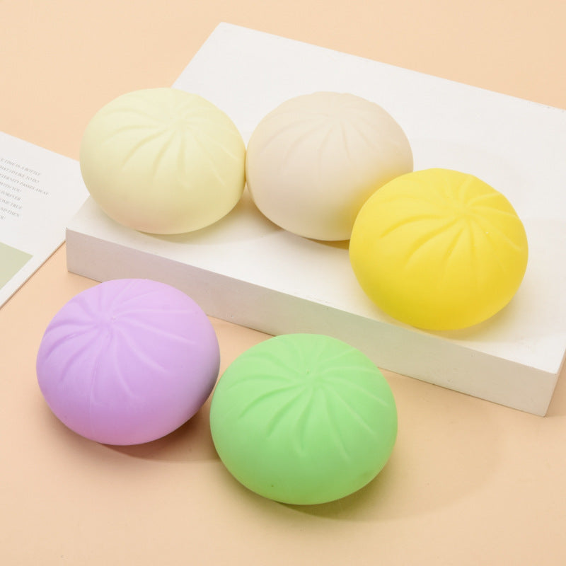 Realistic Steamed Bun Squishy Toy – Soft & Satisfying Bao Fidget