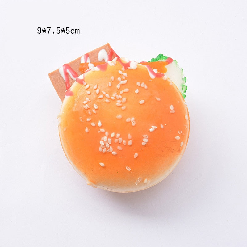 Realistic Food Squishy Toys – Bread, Toast & Donut Fidgets