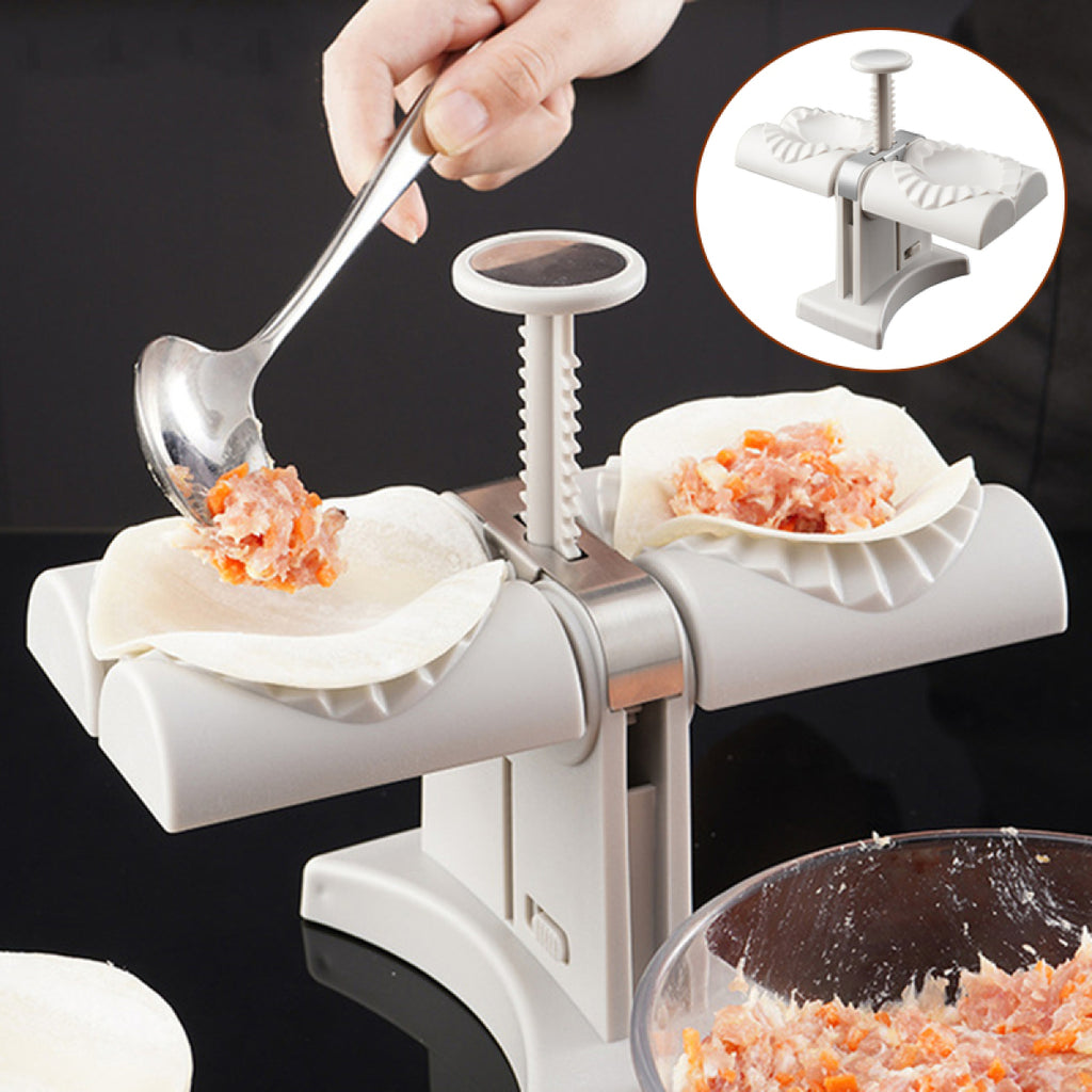 2-in-1 Automatic Dumpling Maker – Double-Head Dumpling Mold