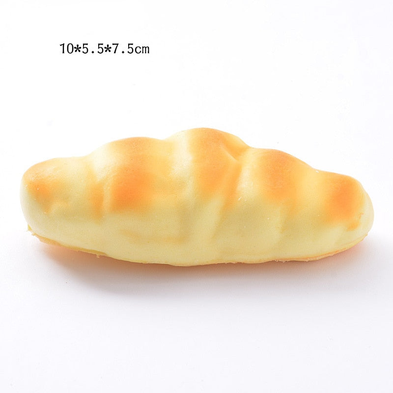 Realistic Food Squishy Toys – Bread, Toast & Donut Fidgets