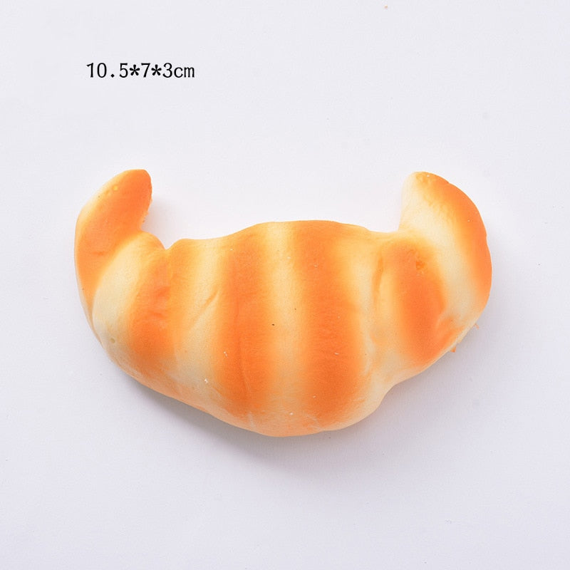 Realistic Food Squishy Toys – Bread, Toast & Donut Fidgets