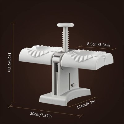 2-in-1 Automatic Dumpling Maker – Double-Head Dumpling Mold