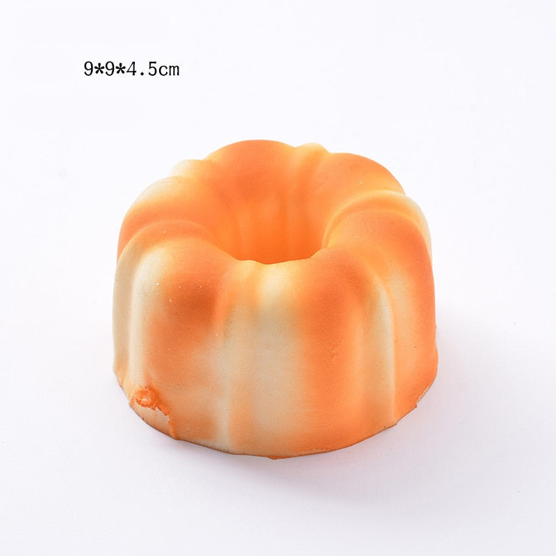 Realistic Food Squishy Toys – Bread, Toast & Donut Fidgets