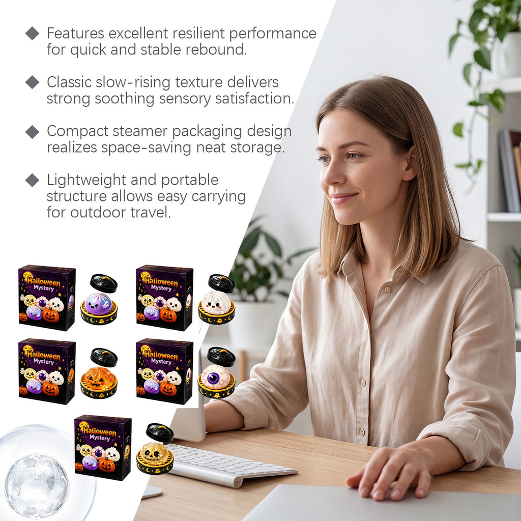 Halloween Squishy Toys – Spooky Slow-Rising Stress Relief Fidgets