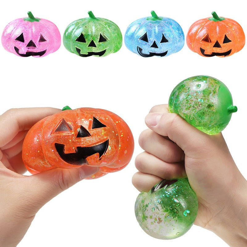 Funny Pumpkin Squishy Toy – Squeeze & Squish Halloween Fun