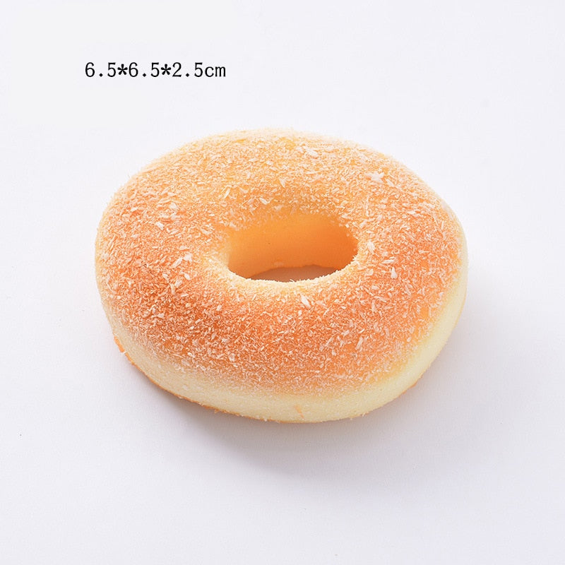 Realistic Food Squishy Toys – Bread, Toast & Donut Fidgets