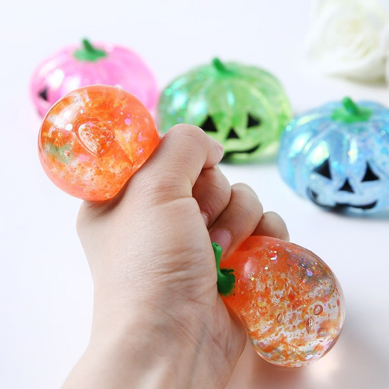 Funny Pumpkin Squishy Toy – Squeeze & Squish Halloween Fun