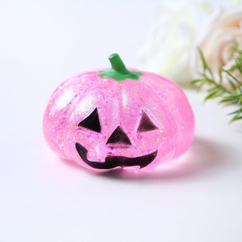 Funny Pumpkin Squishy Toy – Squeeze & Squish Halloween Fun