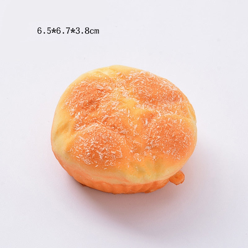 Realistic Food Squishy Toys – Bread, Toast & Donut Fidgets