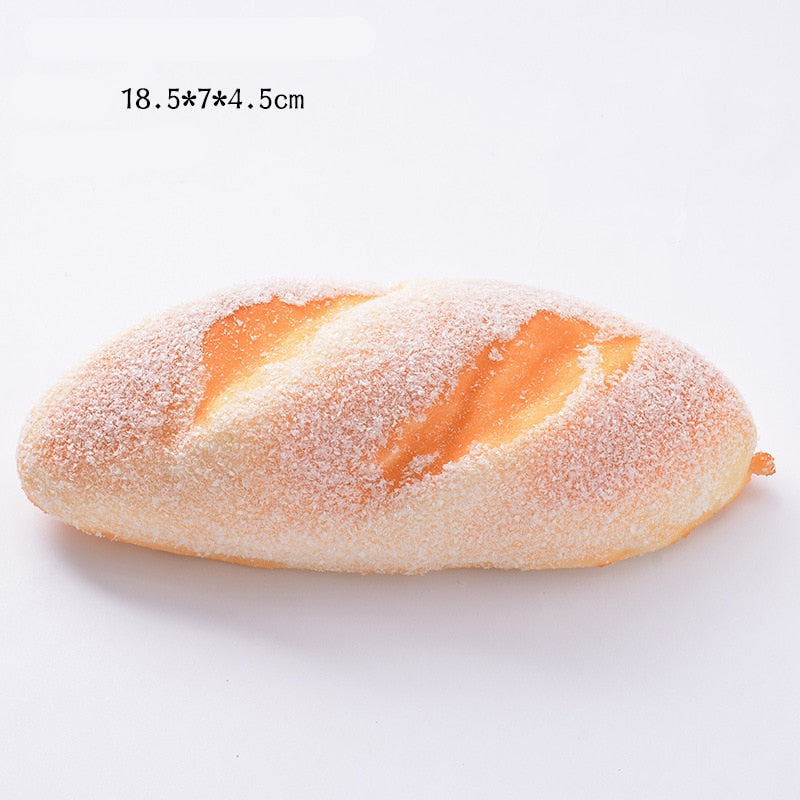 Realistic Food Squishy Toys – Bread, Toast & Donut Fidgets