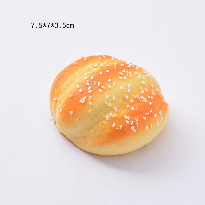 Realistic Food Squishy Toys – Bread, Toast & Donut Fidgets