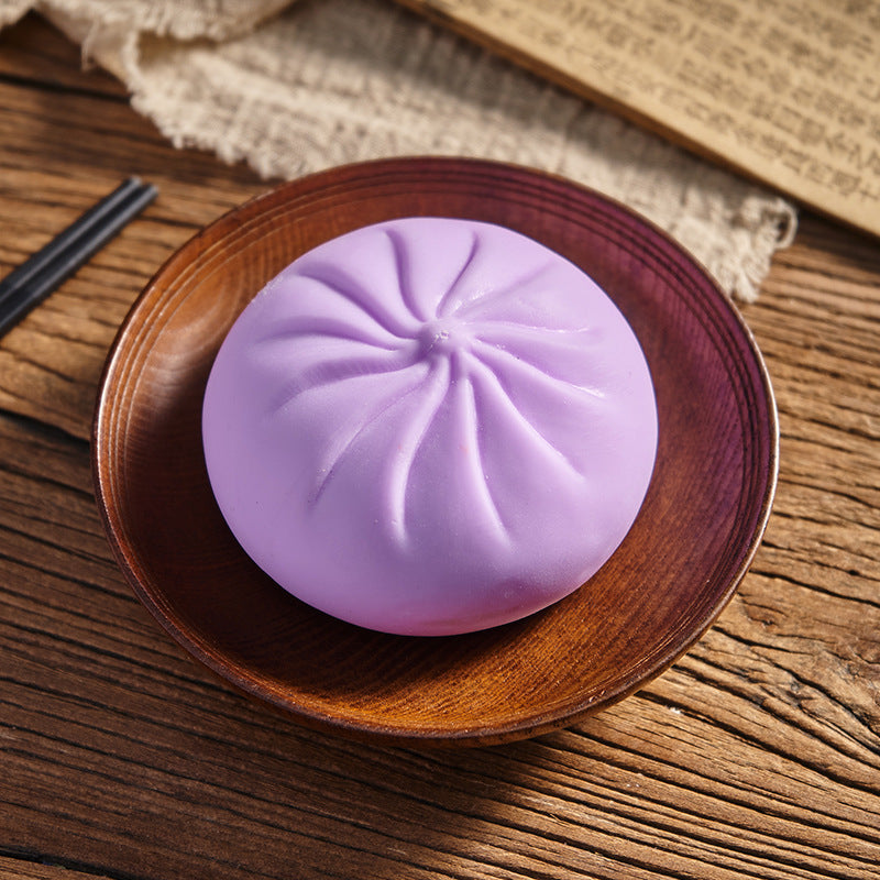 Realistic Steamed Bun Squishy Toy – Soft & Satisfying Bao Fidget