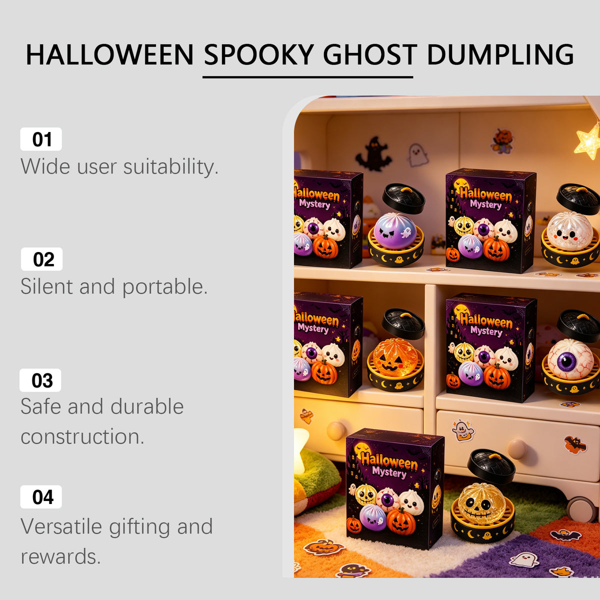Halloween Squishy Toys – Spooky Slow-Rising Stress Relief Fidgets