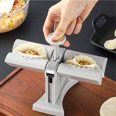 2-in-1 Automatic Dumpling Maker – Double-Head Dumpling Mold