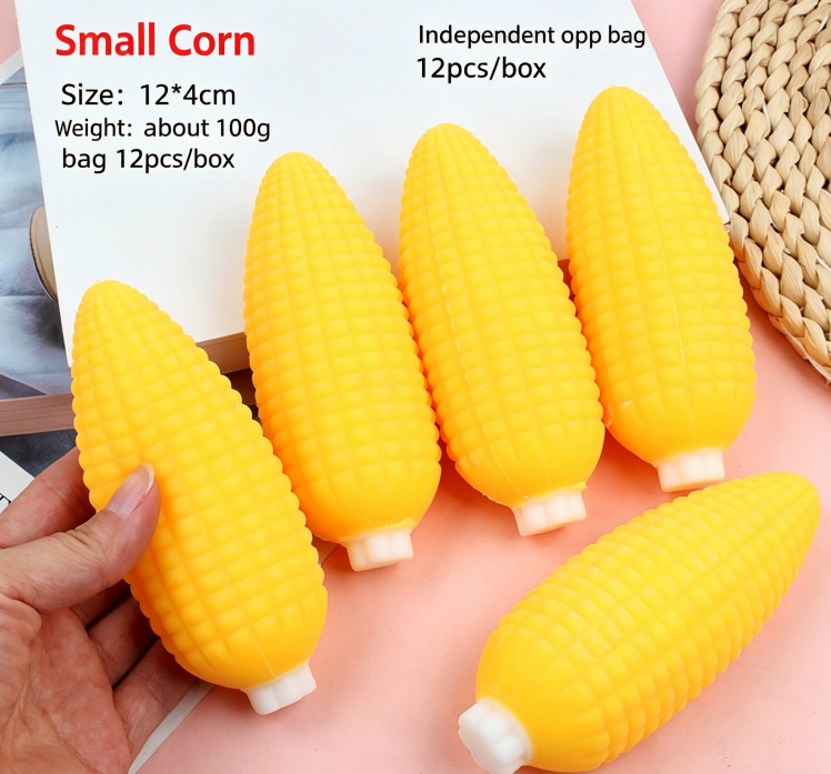 Realistic Corn Squishy Toy – Soft Squeeze & Pull Fidget