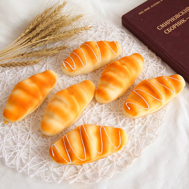 Realistic Food Squishy Toys – Bread, Toast & Donut Fidgets