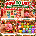 Christmas Squishy Advent Calendar – 24 Days of Surprise Toys