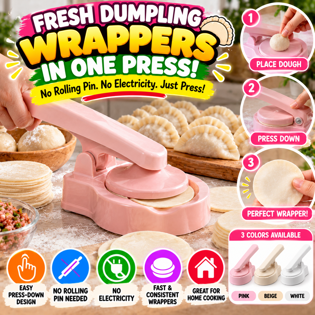 Manual Dumpling Wrapper Press | Trendora Deals