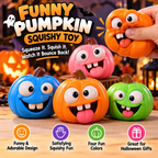 Funny Pumpkin Squishy Toy – Squeeze & Squish Halloween Fun