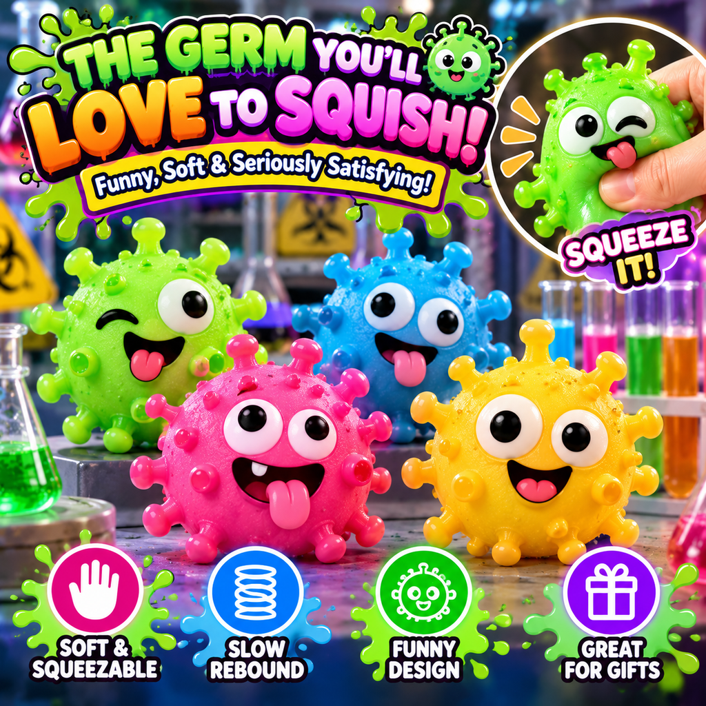 Funny Virus Squishy Toy – Slow-Rising Squeeze Fidget