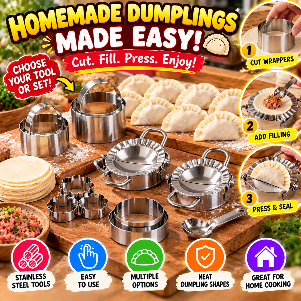 Dumpling Maker & Wrapper Cutter | Trendora Deals